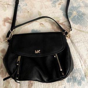 Black MK cross body purse.